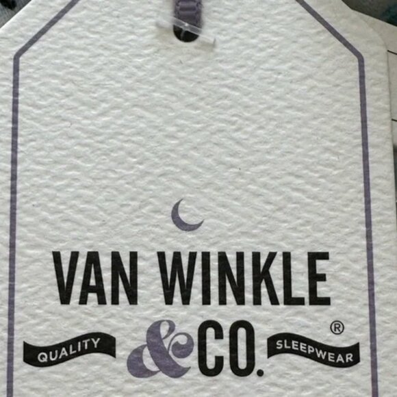 Van Winkle & Co Portuguese Flannel 2-Piece Apline Scenery Pajama Set Size XS - Picture 8 of 13